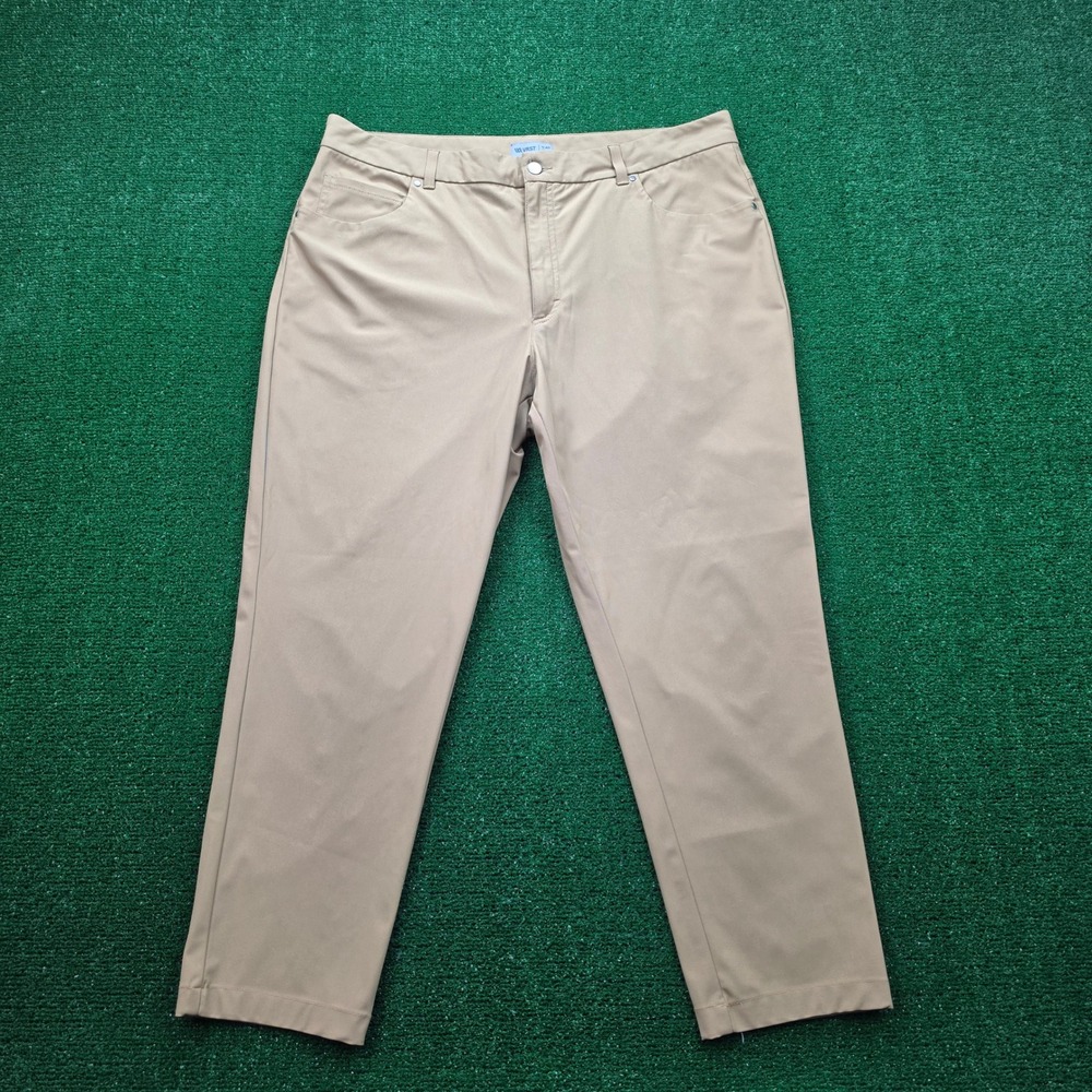 VRST Pants Mens 38x27 Tag 40x30 Khaki Limitless 5-Pocket Golf Performance Chino